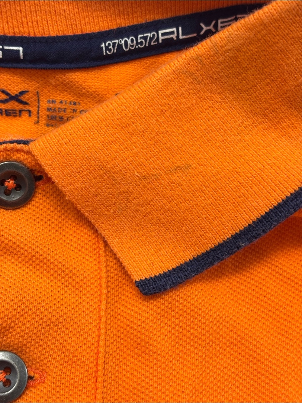 RLX Ralph Lauren Men Polo XXL Orange Big Pony US Offshore Racing Y2K Sailing - Picture 9 of 10